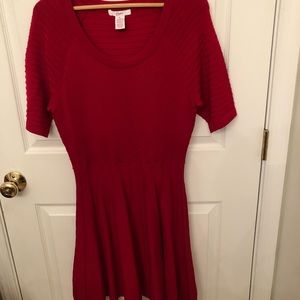 Red sweater dress- size XL Candies